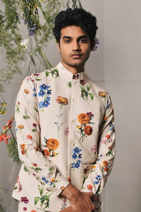 Project Bandi Bloom Print Cotton Satin Bundi 
