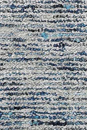 Kaleen India_Blue 40% Wool And 60% Viscose Hand Woven Ambient Abstract Pattern Rug_at_Aza_Fashions