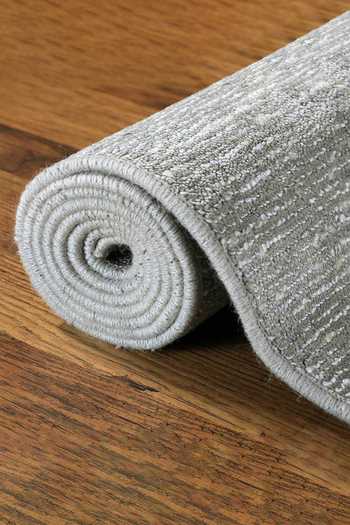 Kaleen India_Off White 40% Wool And 60% Viscose Hand Woven Oval Shaped Rug_Online_at_Aza_Fashions