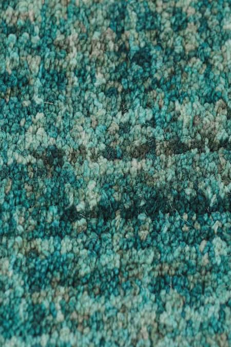 Buy_Kaleen India_Blue 100% Wool Hand Tufted Square Shaped Rug