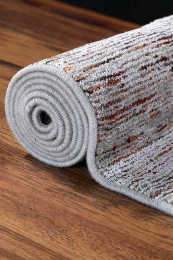 Buy Kaleen India Red 40% Wool, 60% Viscose Hand Woven Ambient Square Shaped Rug Online at Aza Fashions Buy_Kaleen India_Red 40% Wool, 60% Viscose Hand Woven Ambient Square Shaped Rug_Online_at_Aza_Fashions