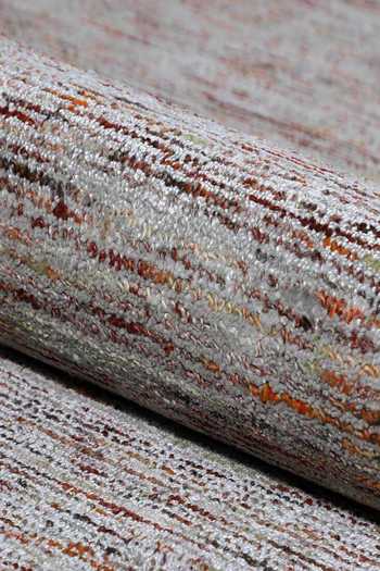 Kaleen India Red 40% Wool, 60% Viscose Hand Woven Ambient Square Shaped Rug at Aza Fashions Kaleen India_Red 40% Wool, 60% Viscose Hand Woven Ambient Square Shaped Rug_at_Aza_Fashions