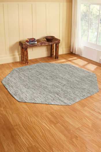 Buy Kaleen India Cream 40% Wool, 60% Viscose Hand Woven Ambient Octagon Shaped Rug at Aza Fashions Buy_Kaleen India_Cream 40% Wool, 60% Viscose Hand Woven Ambient Octagon Shaped Rug_at_Aza_Fashions