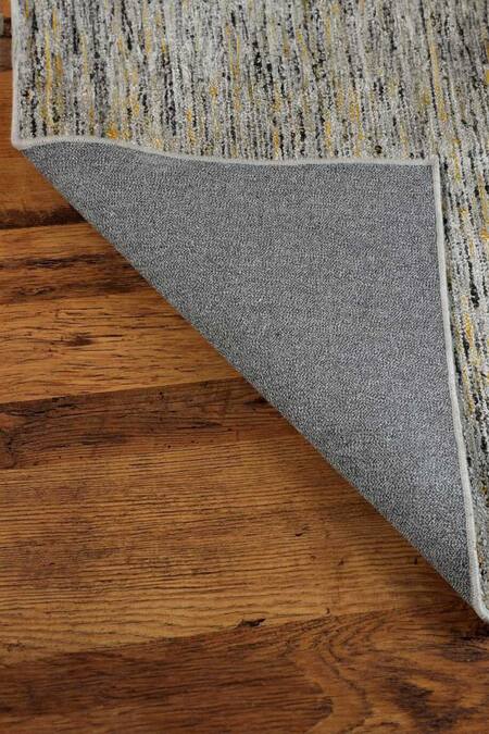 Shop Kaleen India Yellow 40% Wool, 60% Viscose Hand Woven Ambient Octagon Shaped Rug at Aza Fashions Shop_Kaleen India_Yellow 40% Wool, 60% Viscose Hand Woven Ambient Octagon Shaped Rug_at_Aza_Fashions