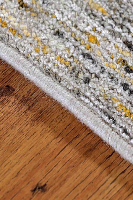 Kaleen India Yellow 40% Wool, 60% Viscose Hand Woven Ambient Octagon Shaped Rug Online at Aza Fashions Kaleen India_Yellow 40% Wool, 60% Viscose Hand Woven Ambient Octagon Shaped Rug_Online_at_Aza_Fashions