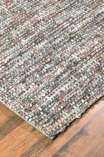 Buy_Kaleen India_Multi Color 100% Wool Hand Woven Aura Checkered Rectangle Shaped Rug_Online_at_Aza_Fashions