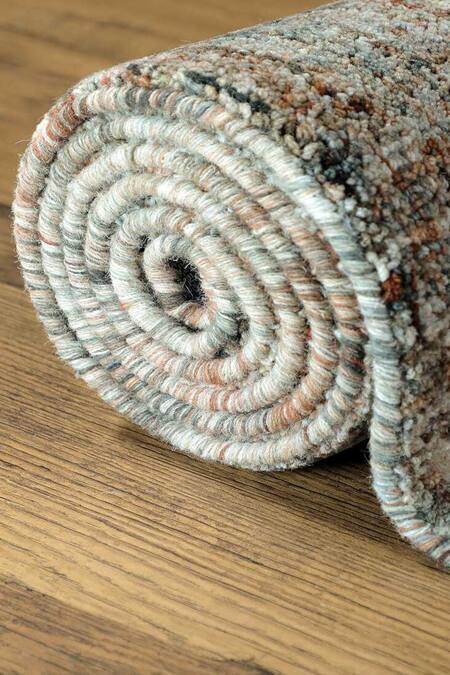 Kaleen India_Red 100% Wool Hand Tufted Round Shaped Rug_Online_at_Aza_Fashions