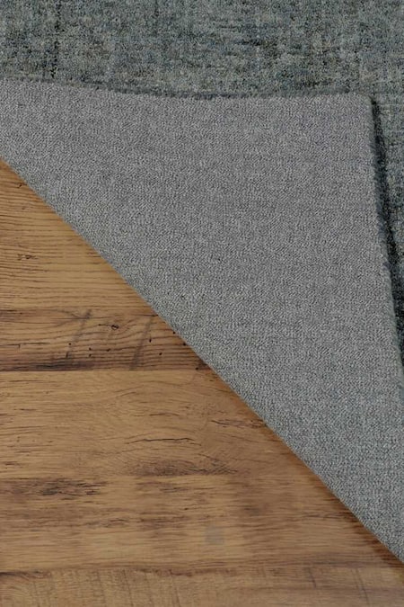 Shop Kaleen India Grey 100% Wool Hand Tufted Abstract Pattern Carbon Oval Rug at Aza Fashions Shop_Kaleen India_Grey 100% Wool Hand Tufted Abstract Pattern Carbon Oval Rug_at_Aza_Fashions