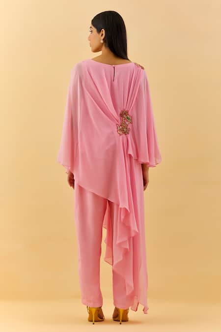 Label Nitisha Beads Encrusted Tunic Kurta With Pant 