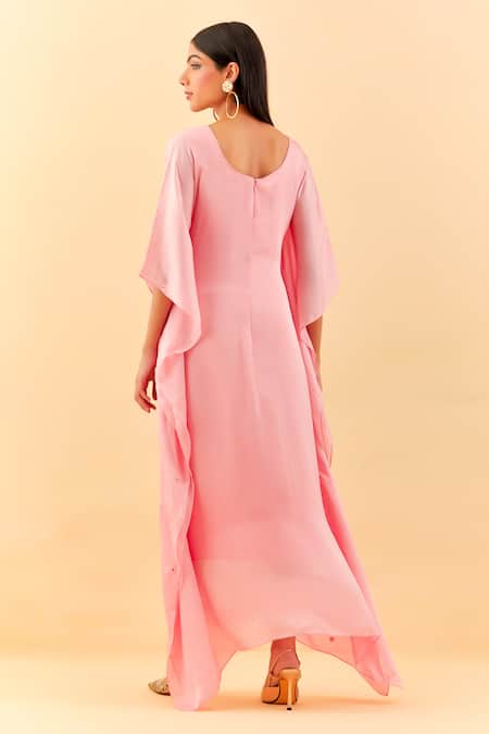 Label Nitisha Pearl Bloom Embroidered Kaftan 