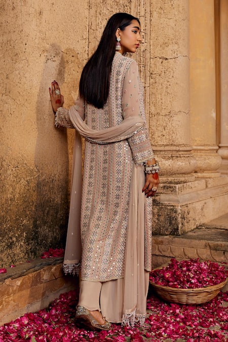 Amitabh Malhotra Resham Work Kurta Sharara Set 