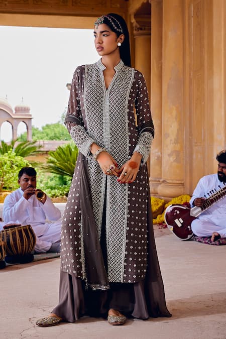 Amitabh Malhotra Luneville Embroidered Kurta Set 