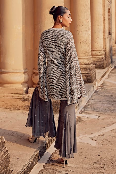 Amitabh Malhotra Mughal Embroidered Jacket & Pant Set 