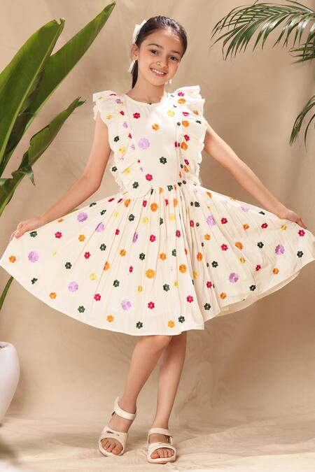 Polka dot clearance flower dress