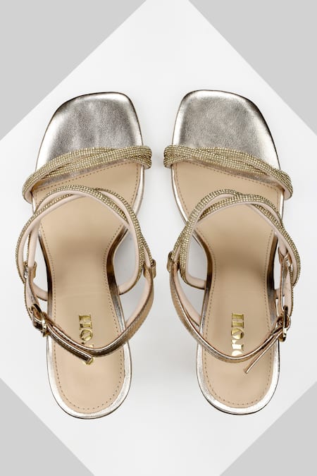 Oroh Spinel Stone Strap Studded Sandal 