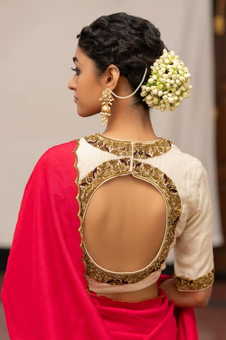 Mimamsaa Kamalnaini Placement Sequin Embroidered Blouse 