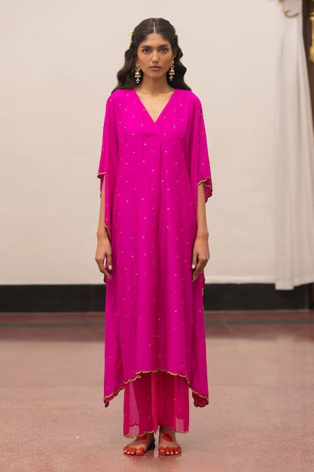 Mimamsaa Kaveri Embroidered Kaftan With Pant 