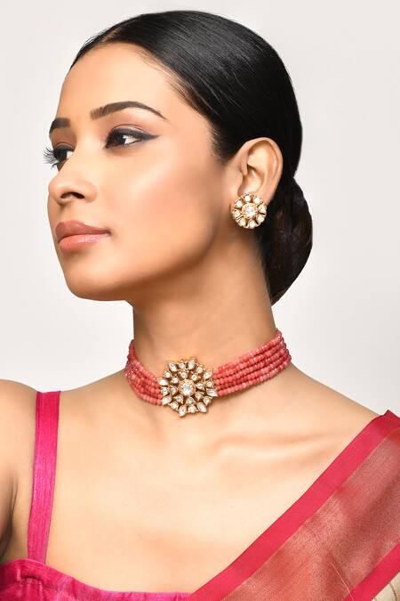 Samyukta Singhania Embellished Choker Necklace Set 