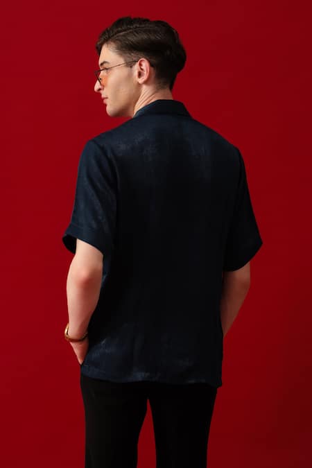 Amrit Dawani Tiger Motif Boxy Shirt 