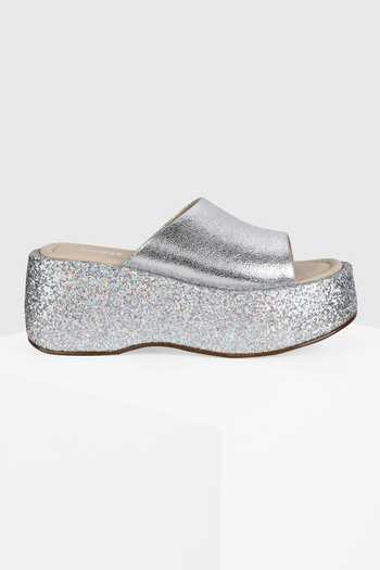 Oroh_Gold Glitter Pyrite Shimmer Chunky Wedges_Online_at_Aza_Fashions