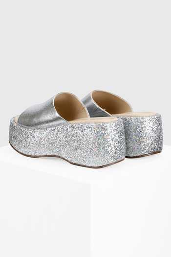 Buy_Oroh_Gold Glitter Pyrite Shimmer Chunky Wedges_Online_at_Aza_Fashions