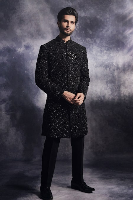 Varun Chakkilam Cadence Embroidered Sherwani Set 