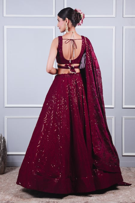 Lowest price | Wine Party Dangler Wedding Lehenga Choli, Wine Party Dangler  Wedding Lehengas and Wine Party Dangler Ghagra Chaniya Cholis online  shopping | Page 2