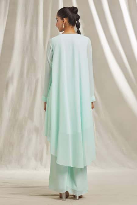 Shivani Awasty Sequin Embroidered Tunic & Pant Set 