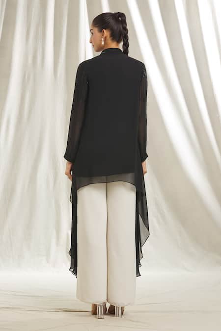 Shivani Awasty Asymmetric Crystal Embellished Tunic 