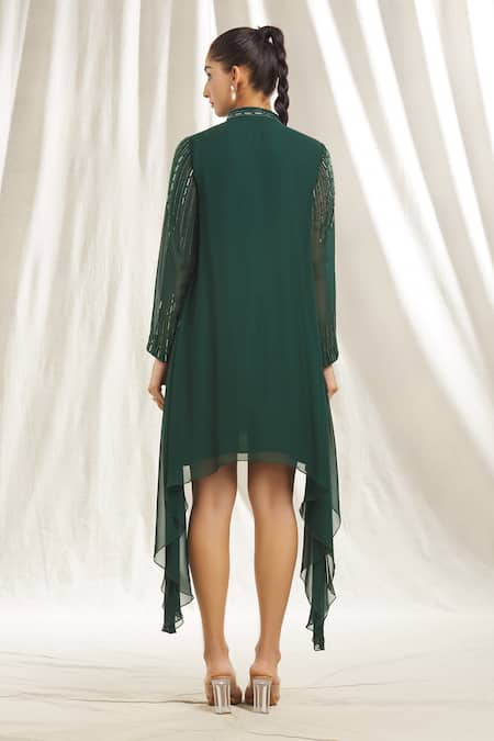 Shivani Awasty Crystal Embellished Asymmetric Tunic 