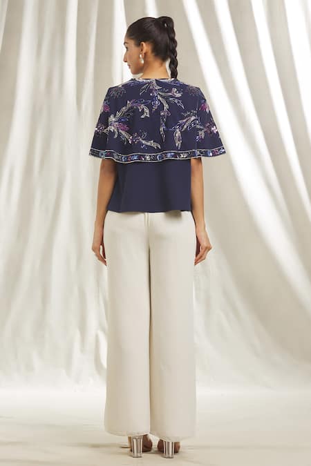 Shivani Awasty Placement Sequin Embellished Top 