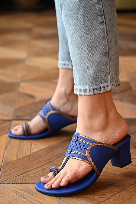 Blue gold outlet heels