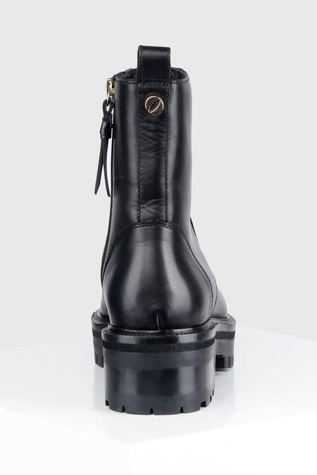 Buy Oroh Black Carrizal Leather Ankle Boots Online at Aza Fashions Buy_Oroh_Black Carrizal Leather Ankle Boots _Online_at_Aza_Fashions