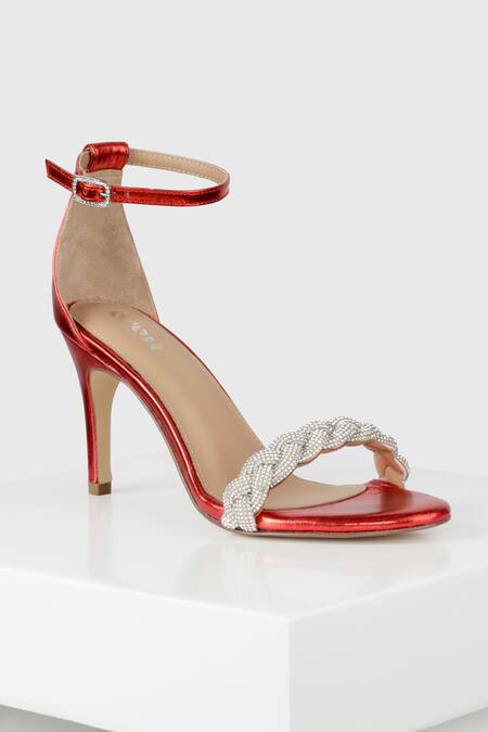 Buy ICONICS Women's Heels, Red, 3 at Amazon.in