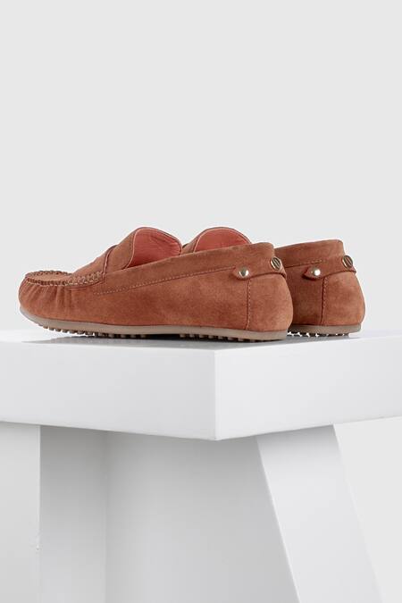 Shop Oroh Brown Santiago Leather Mocassin Online at Aza Fashions Shop_Oroh_Brown Santiago Leather Mocassin_Online_at_Aza_Fashions