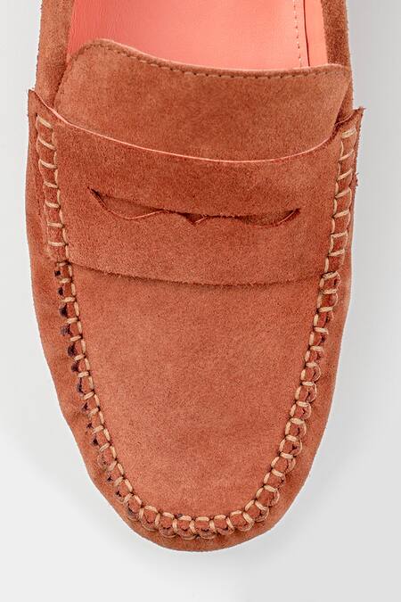 Oroh Brown Santiago Leather Mocassin at Aza Fashions Oroh_Brown Santiago Leather Mocassin_at_Aza_Fashions