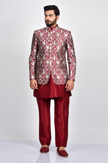 Men's Floral Casual Festive Waist Coat / Nehru Jacket / Ethnic Jacket