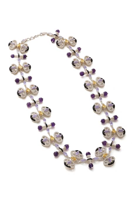 Janvi Sachdeva Design Mughal Motif Studded Necklace 