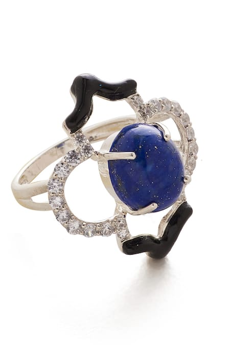 Janvi Sachdeva Design Cubic Zirconia Embellished Ring 