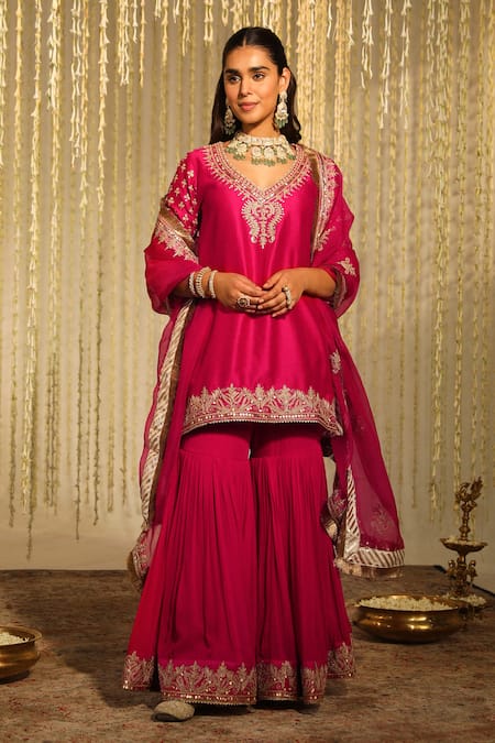 Sheetal Batra Aaira Yoke Embroidered Kurta Set 