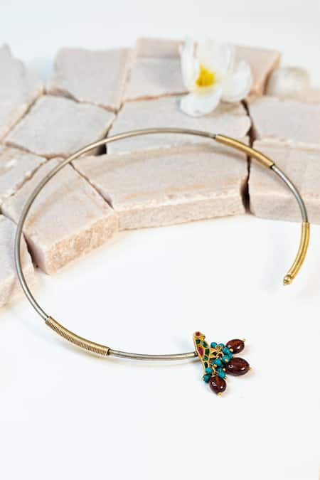 Mero Jewellery Tribal Kundan Hasli Necklace 
