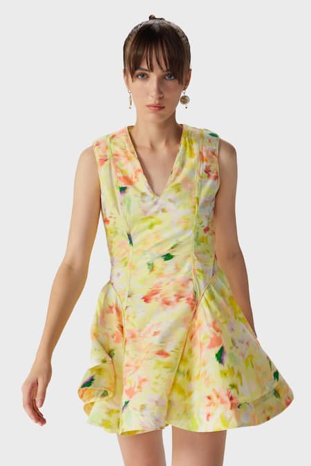 The Iaso Eve Abstract Print Skater Dress 