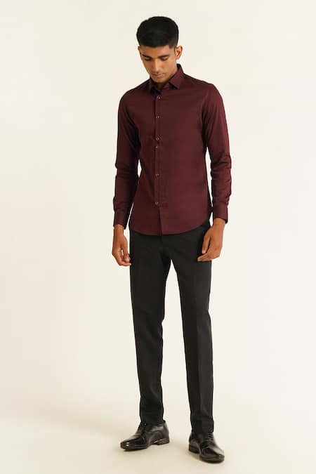 Dhruv Vaish Solid Shirt 
