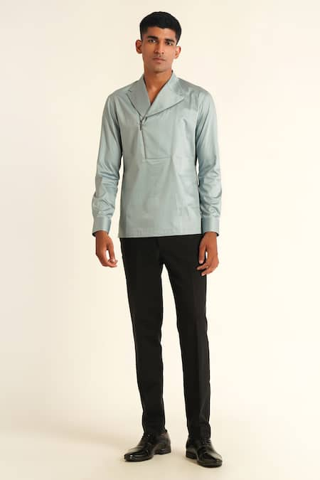 Dhruv Vaish Solid Kurta Shirt 