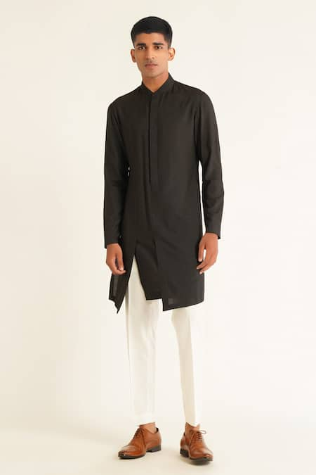 Dhruv Vaish Side Slit Panelled Kurta Set 