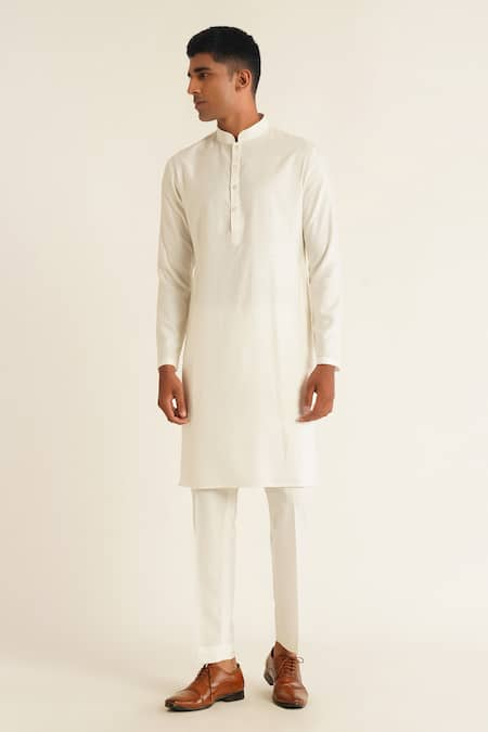 Dhruv Vaish Textured Kurta Set 