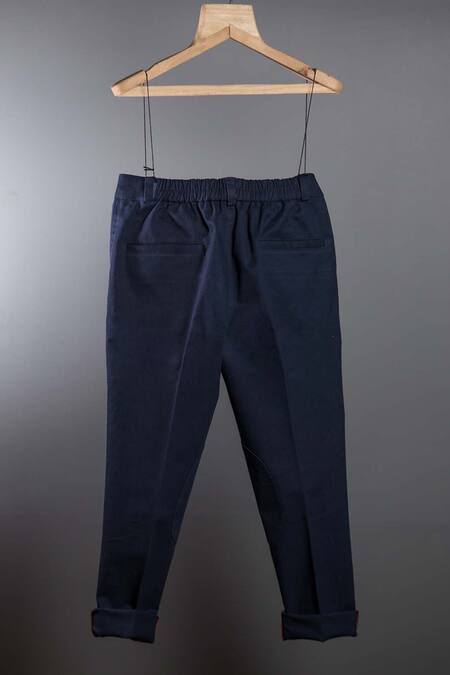 Khela Blue Cotton Hand Embroidered Floral Motifs Waistcoat With Chinos Set Online at Aza Fashions Khela_Blue Cotton Hand Embroidered Floral Motifs Waistcoat With Chinos Set_Online_at_Aza_Fashions