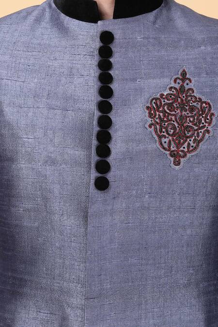 Manish Nagdeo Green Silk, Viscose Embroidery Tie-dye Pattern Bandhgala And Pant Set at Aza Fashions Manish Nagdeo_Green Silk, Viscose Embroidery Tie-dye Pattern Bandhgala And Pant Set _at_Aza_Fashions