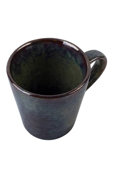 Buy_H2h_Blue Ceramic Handcrafted Mug Set Of 2_Online_at_Aza_Fashions