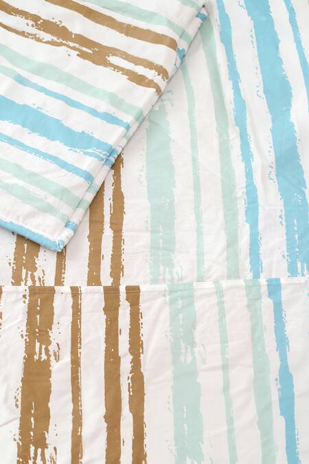 House This_Blue Cotton The Curious Koala Dohar Cover_Online_at_Aza_Fashions